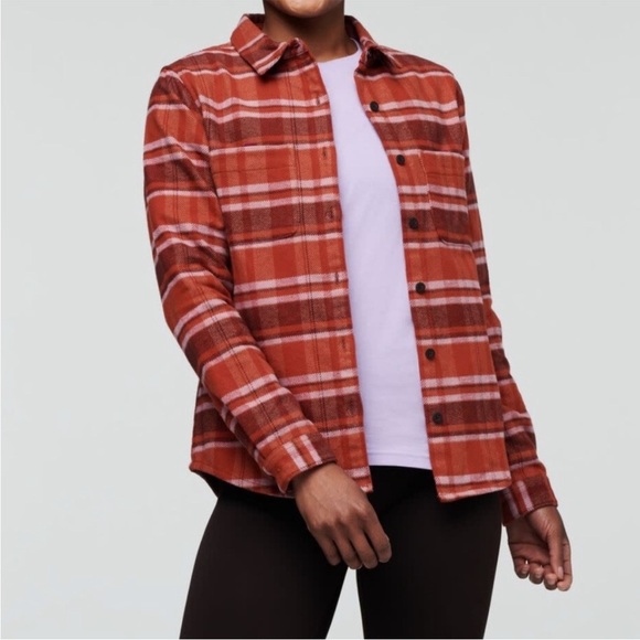 Cotopaxi Organic Mero Flannel Shirt in Spice Orange - Picture 1 of 12
